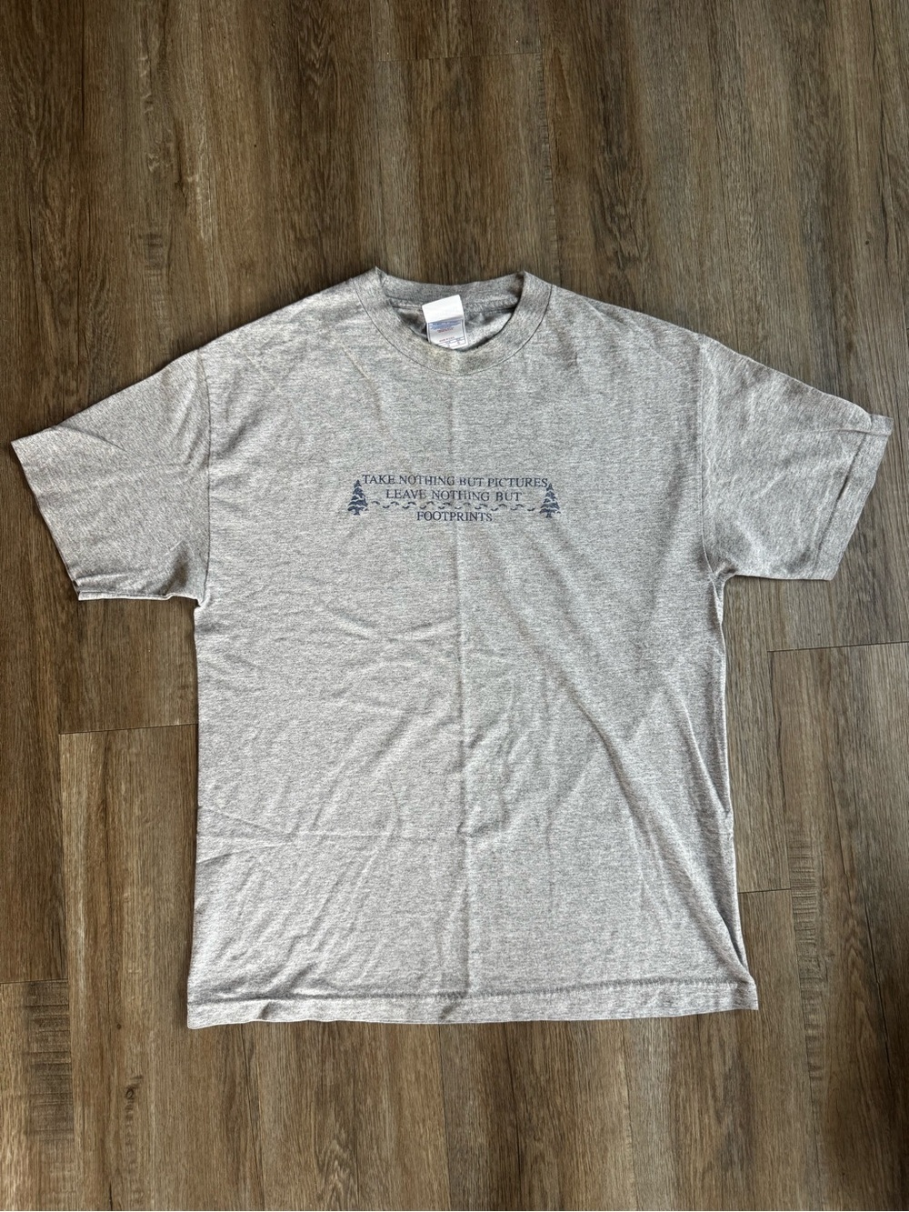 Vintage Take Nothing But Pictures Leave Nothing But Footprints Tee